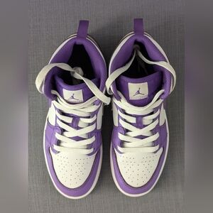 Nike Air Jordan 1 Mid Purple Venom, size 3Y